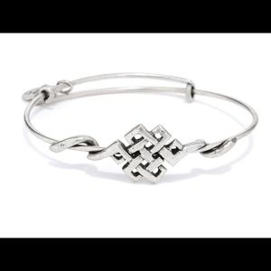 Alex and Ani solve tone endless knot bracelet
